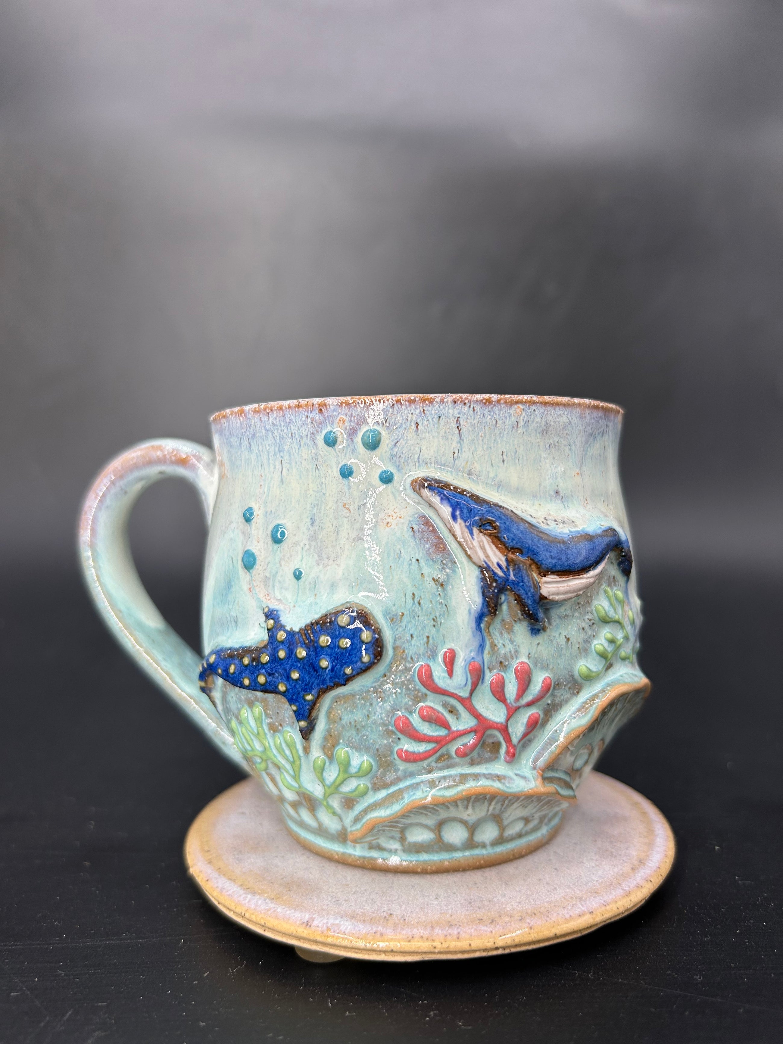MEDIUM whale / whaleshark mug 7