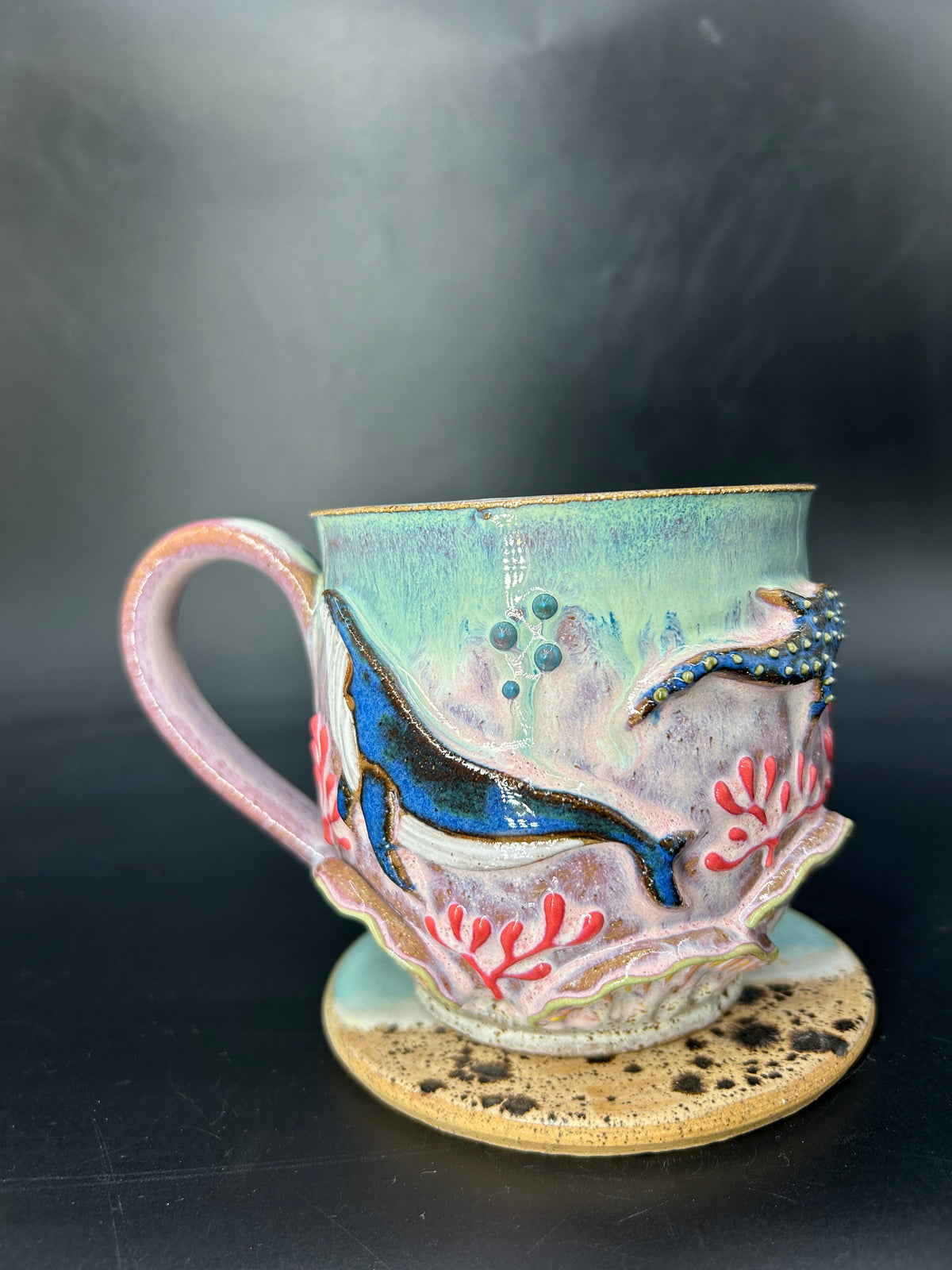 MEDIUM whale / whale shark mug 18
