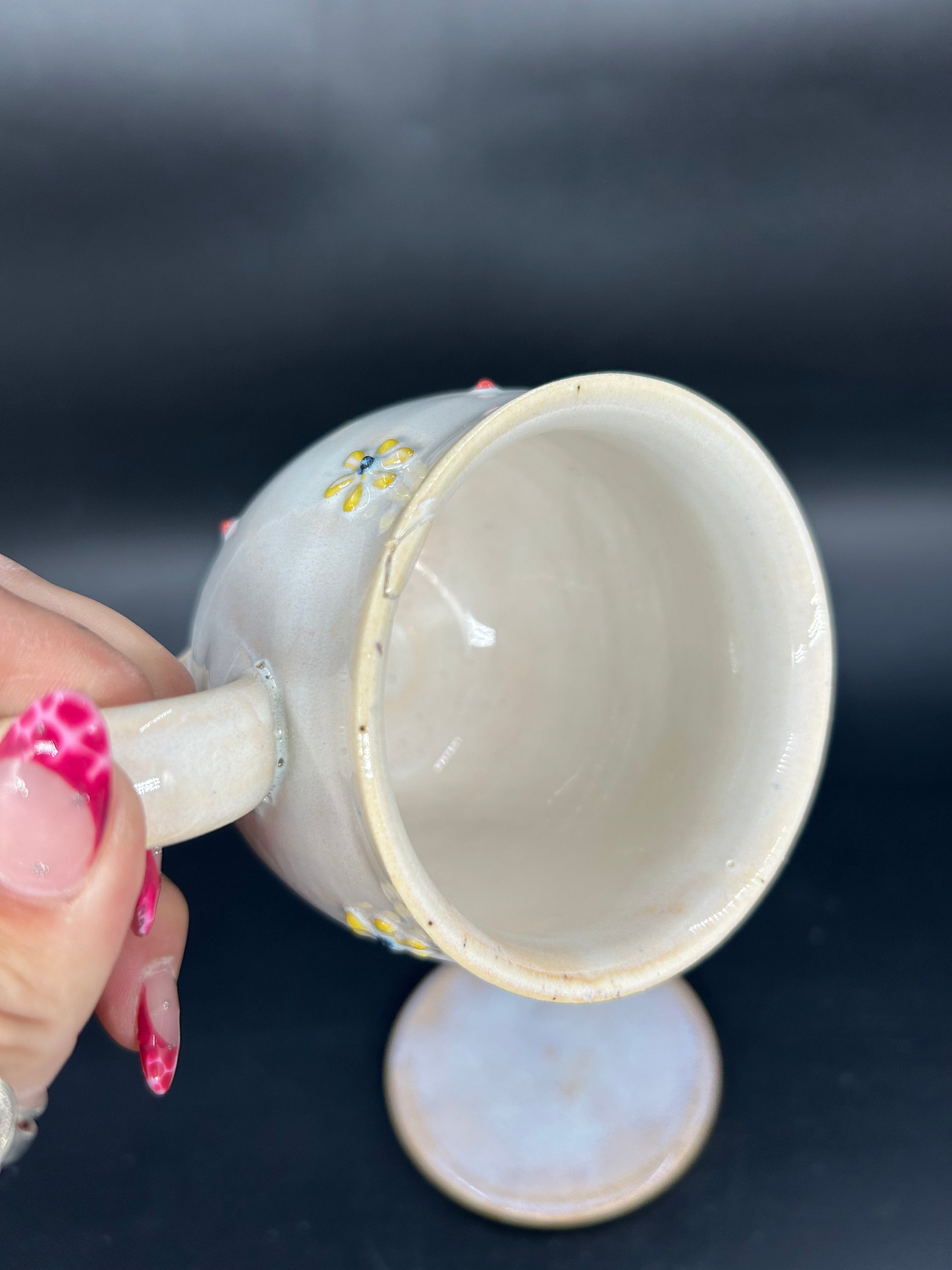 IMPERFECT- flower mug