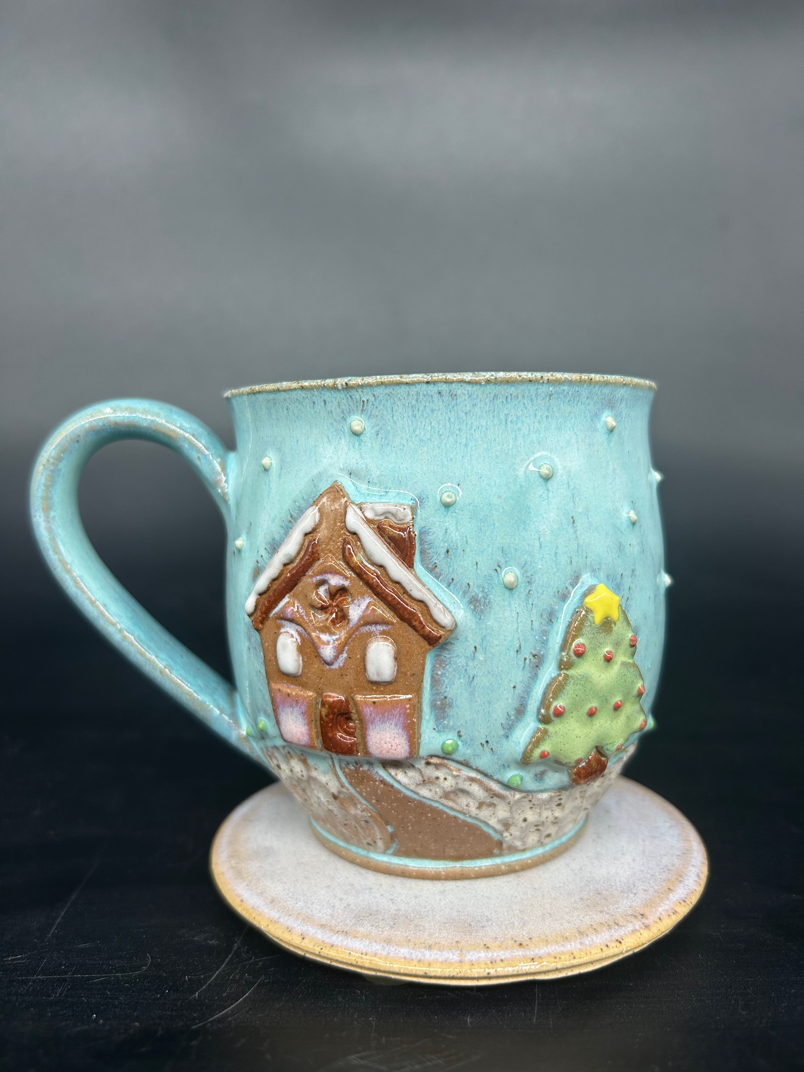 MEDIUM Christmas House / Tree Mug 1