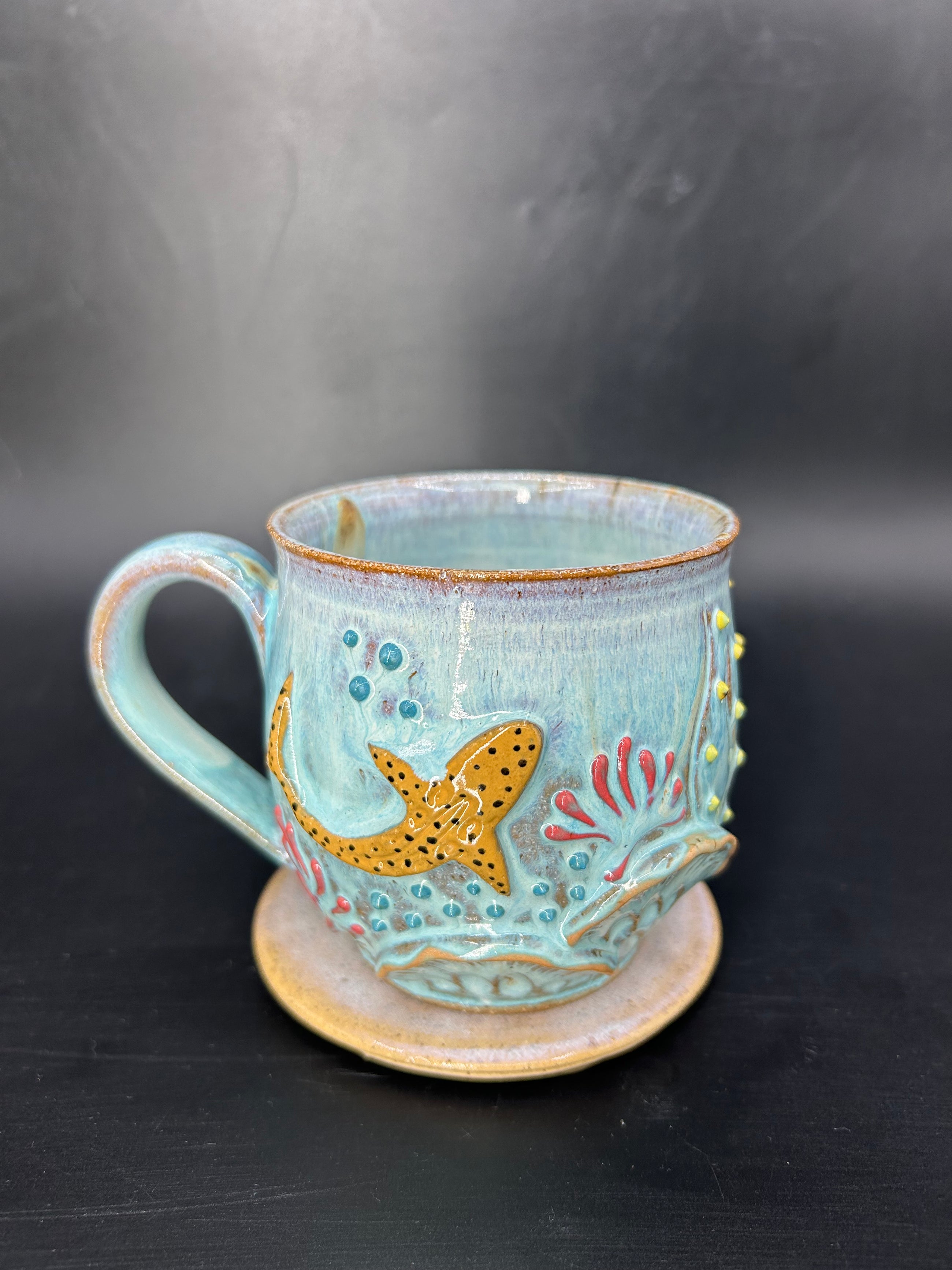 MEDIUM leopard shark mug 4