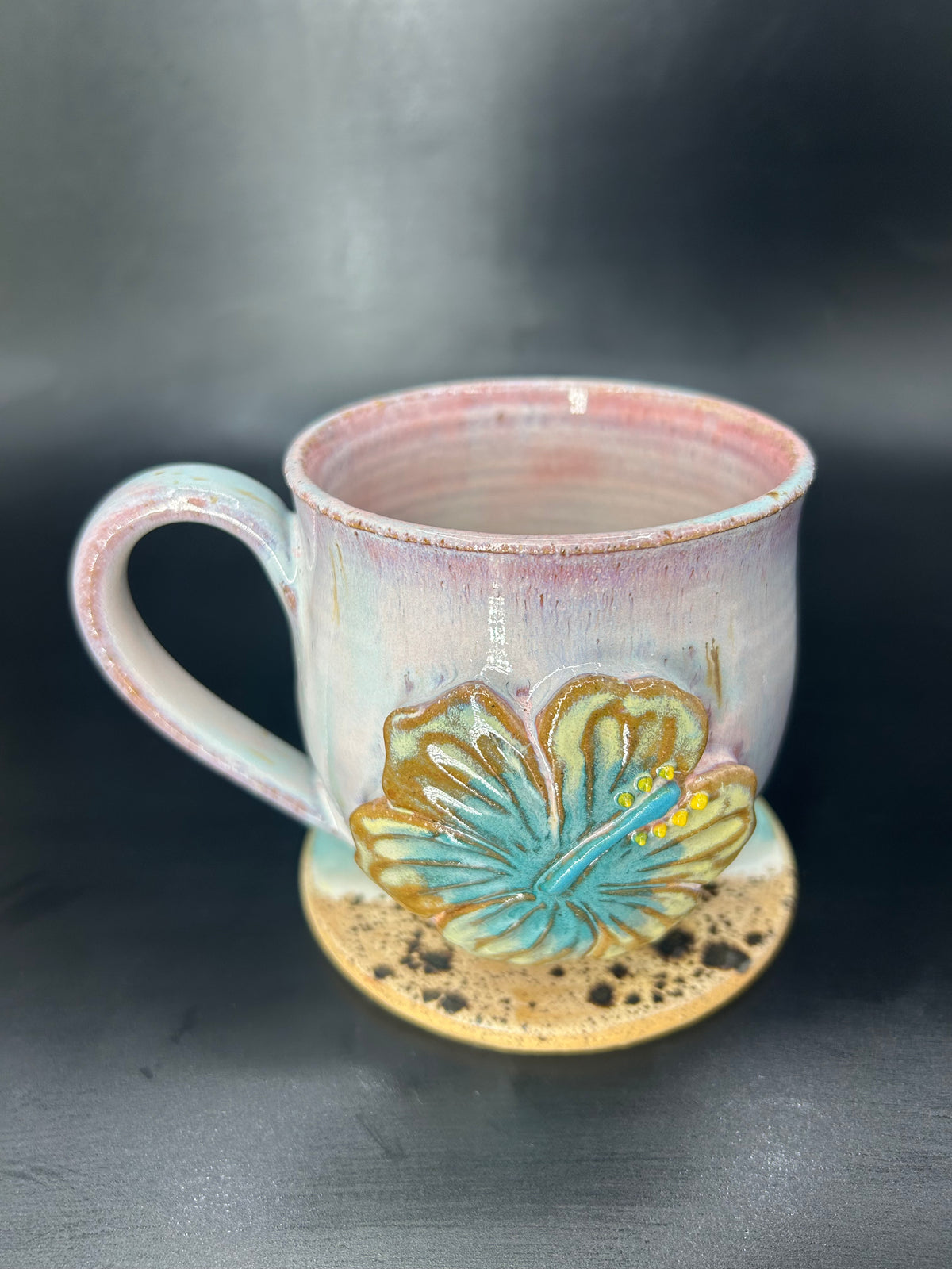 MEDIUM hibiscus mug 22