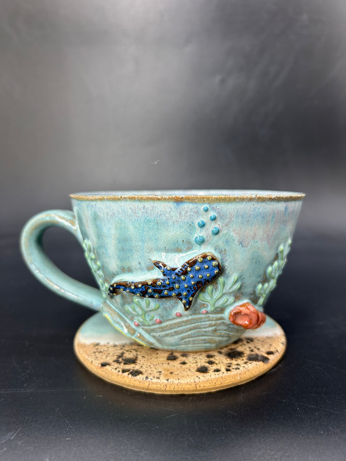 SMALL whale shark coffee cup 6