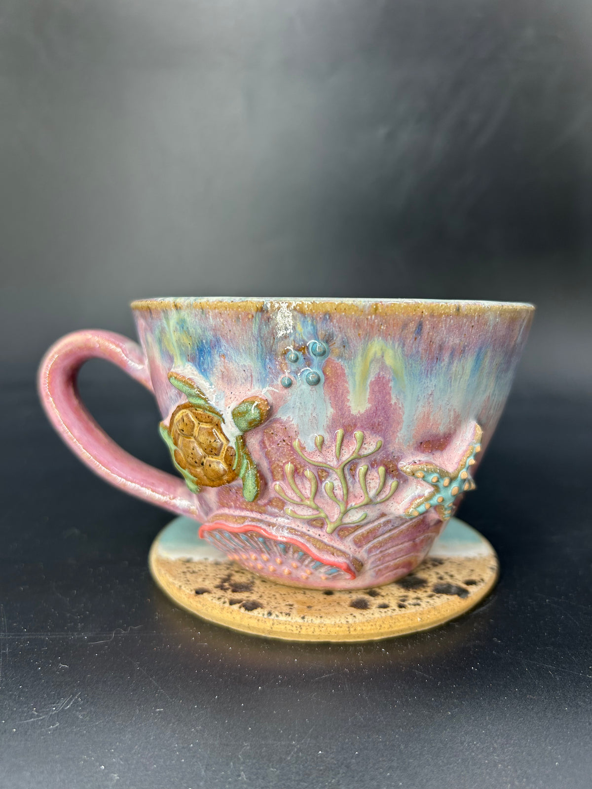 SMALL turtle coffee cup 10