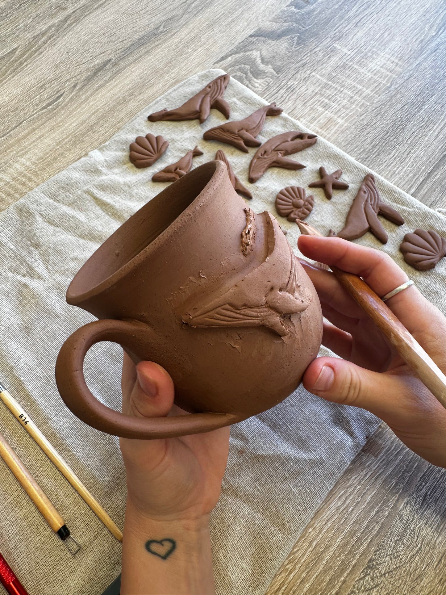 Humpback Whale / Coral Mug Design Workshop
