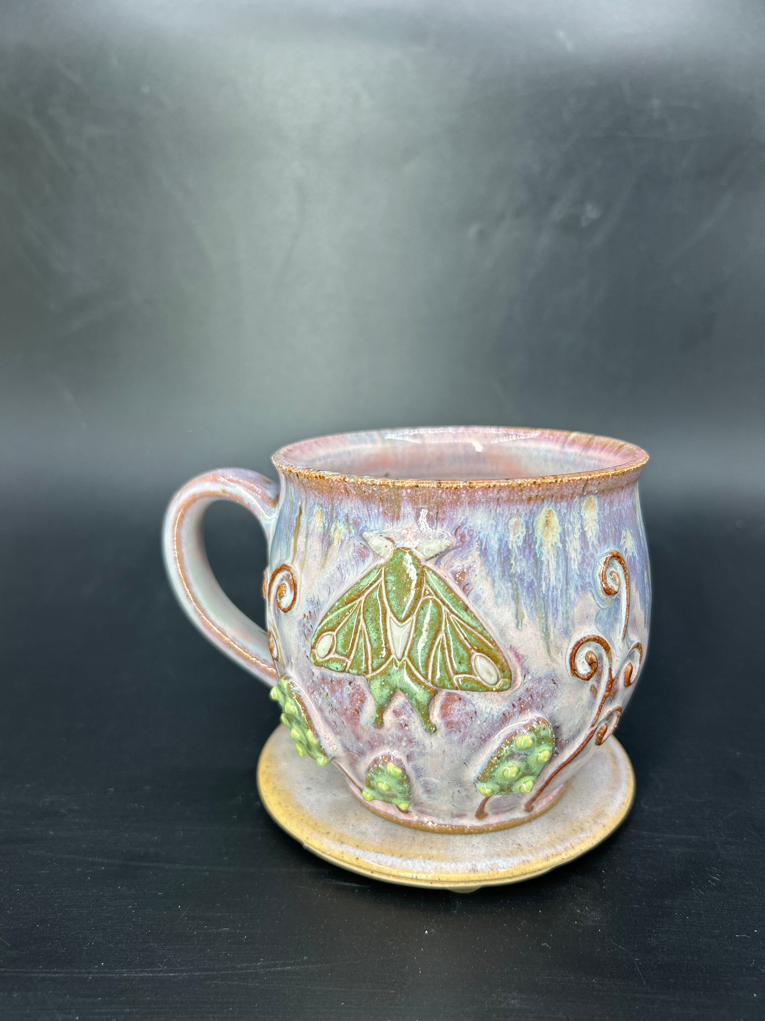MEDIUM Moth / mushroom mug 5