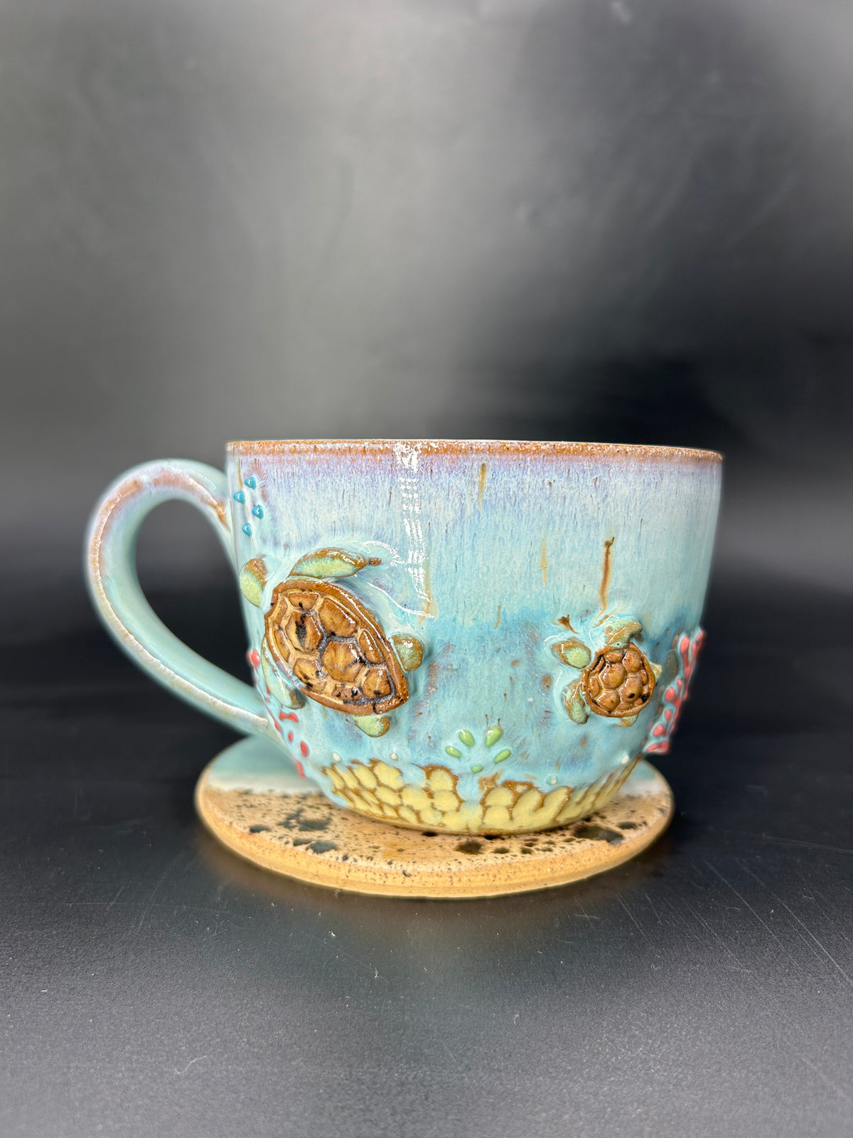 SMALL turtle coffee cup 8