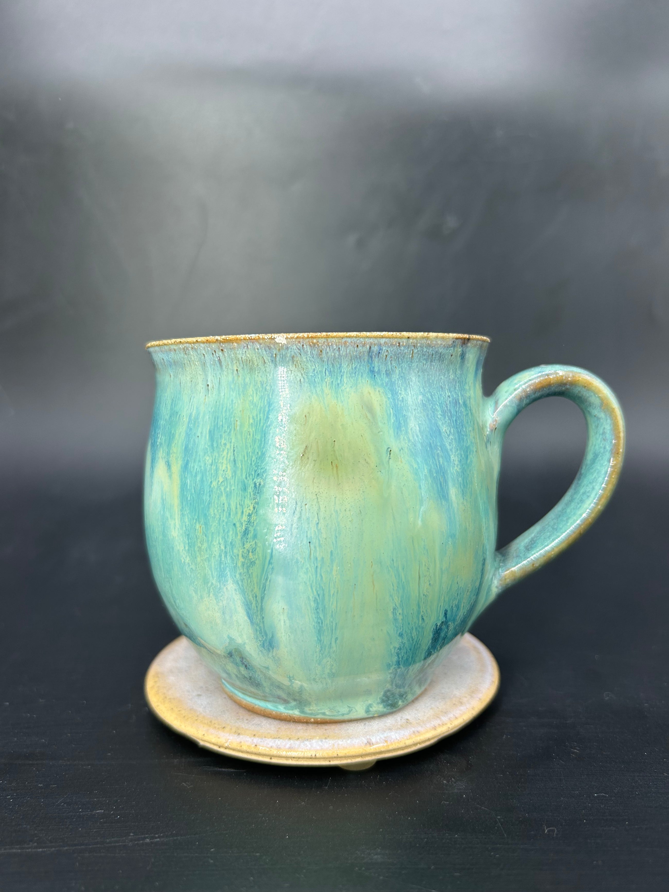 MEDIUM whale shark coral mug 1
