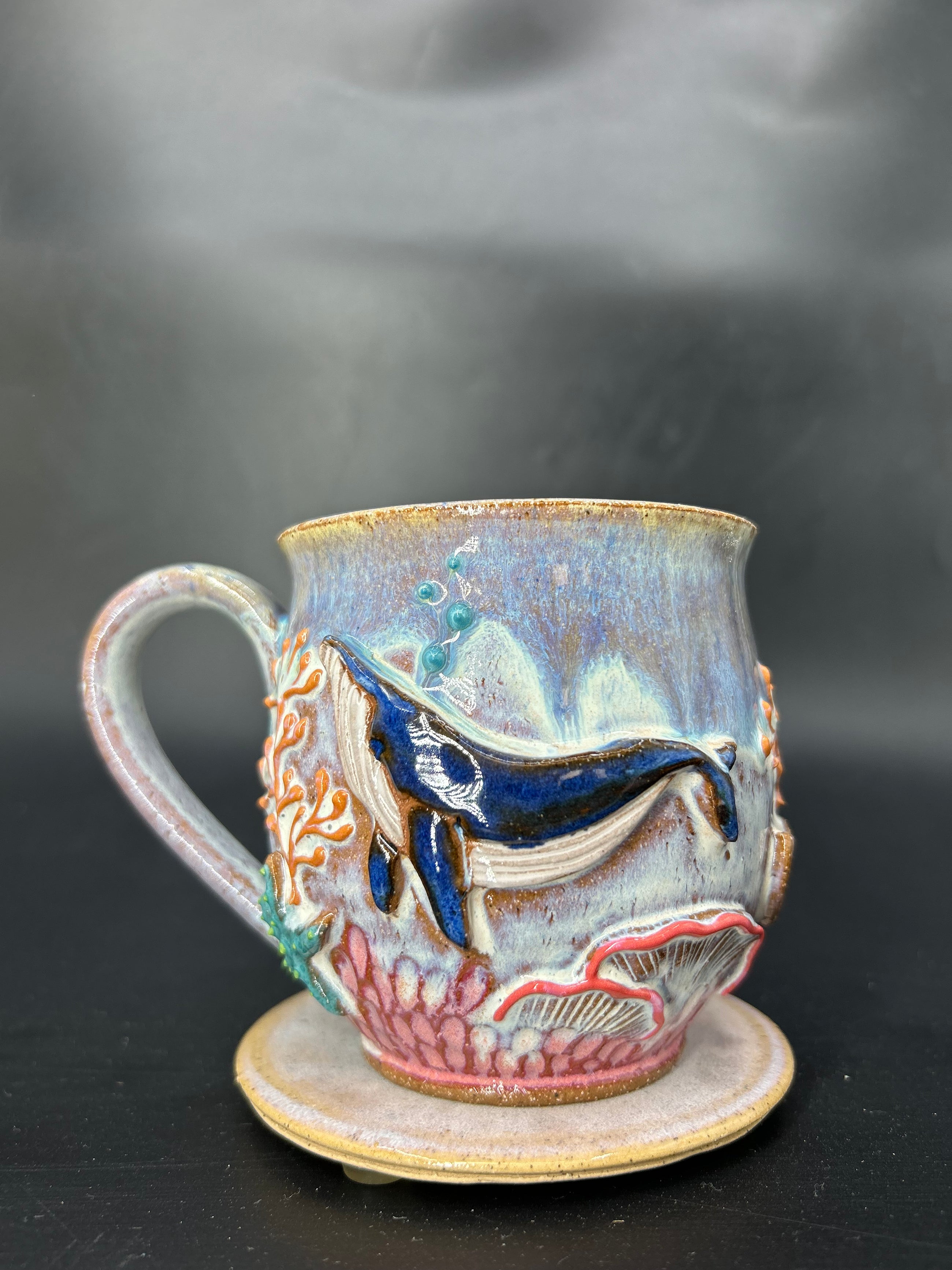 MEDIUM WRAP AROUND whale mug 16
