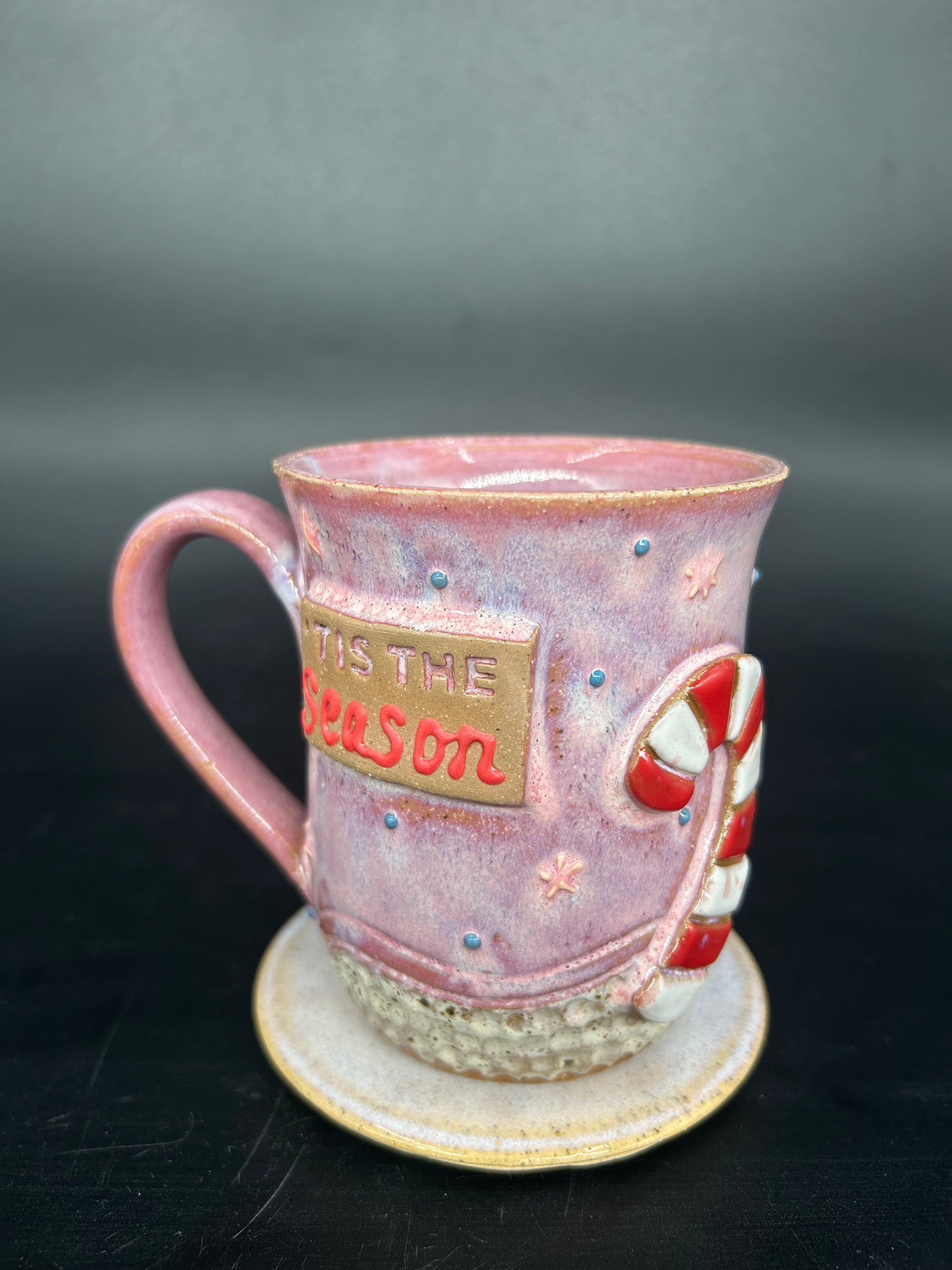 MEDIUM candy cane mug 4 - TIS THE SEASON