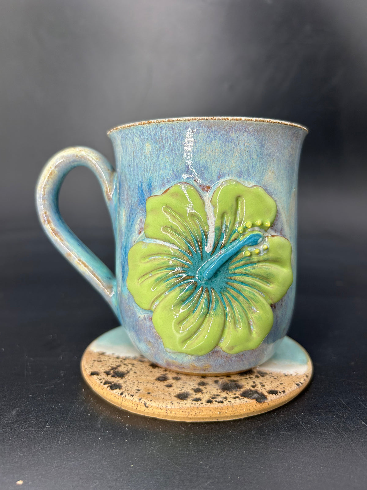 MEDIUM hibiscus mug 10