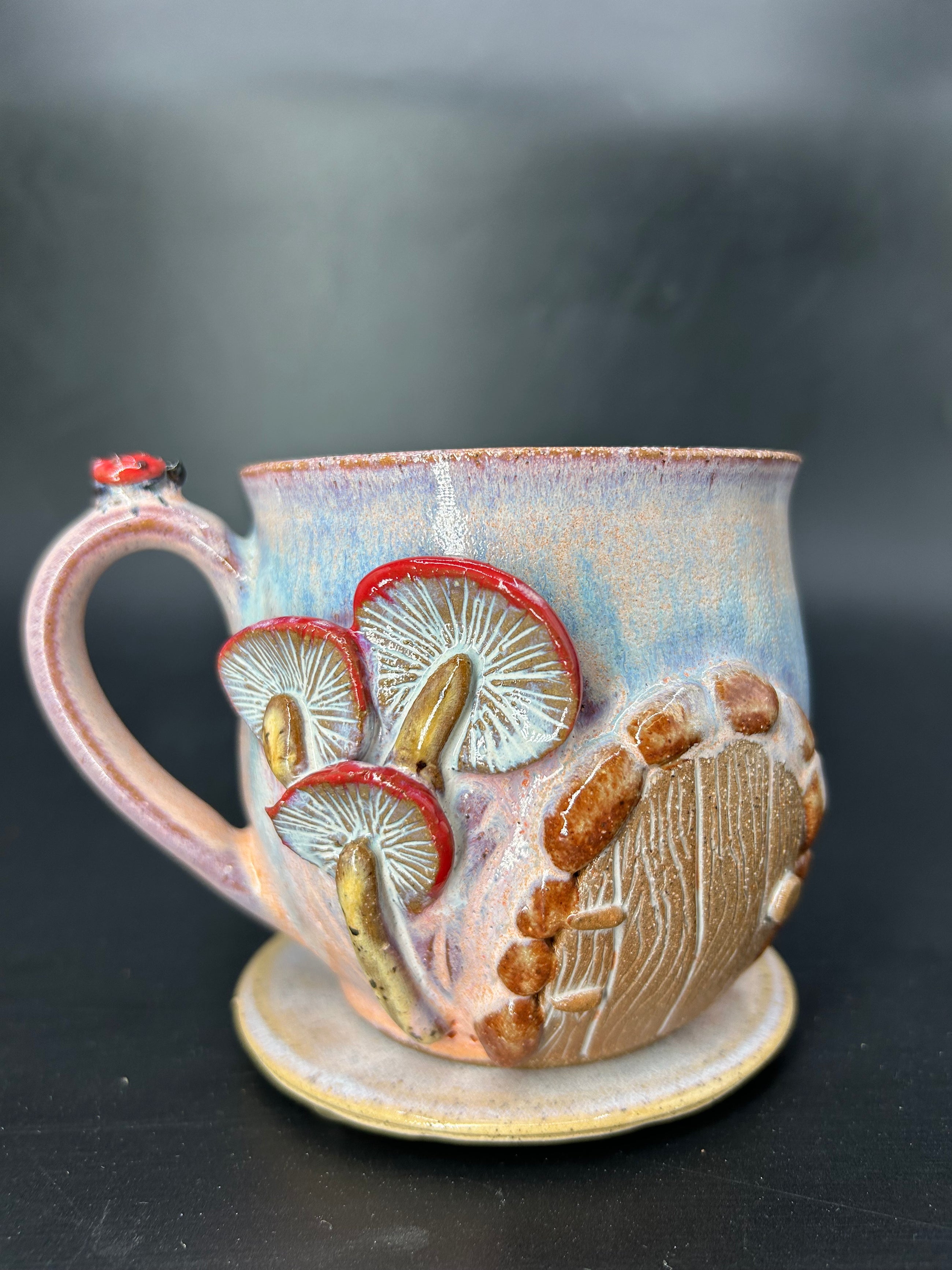 MEDIUM fairy door / mushroom mug 5