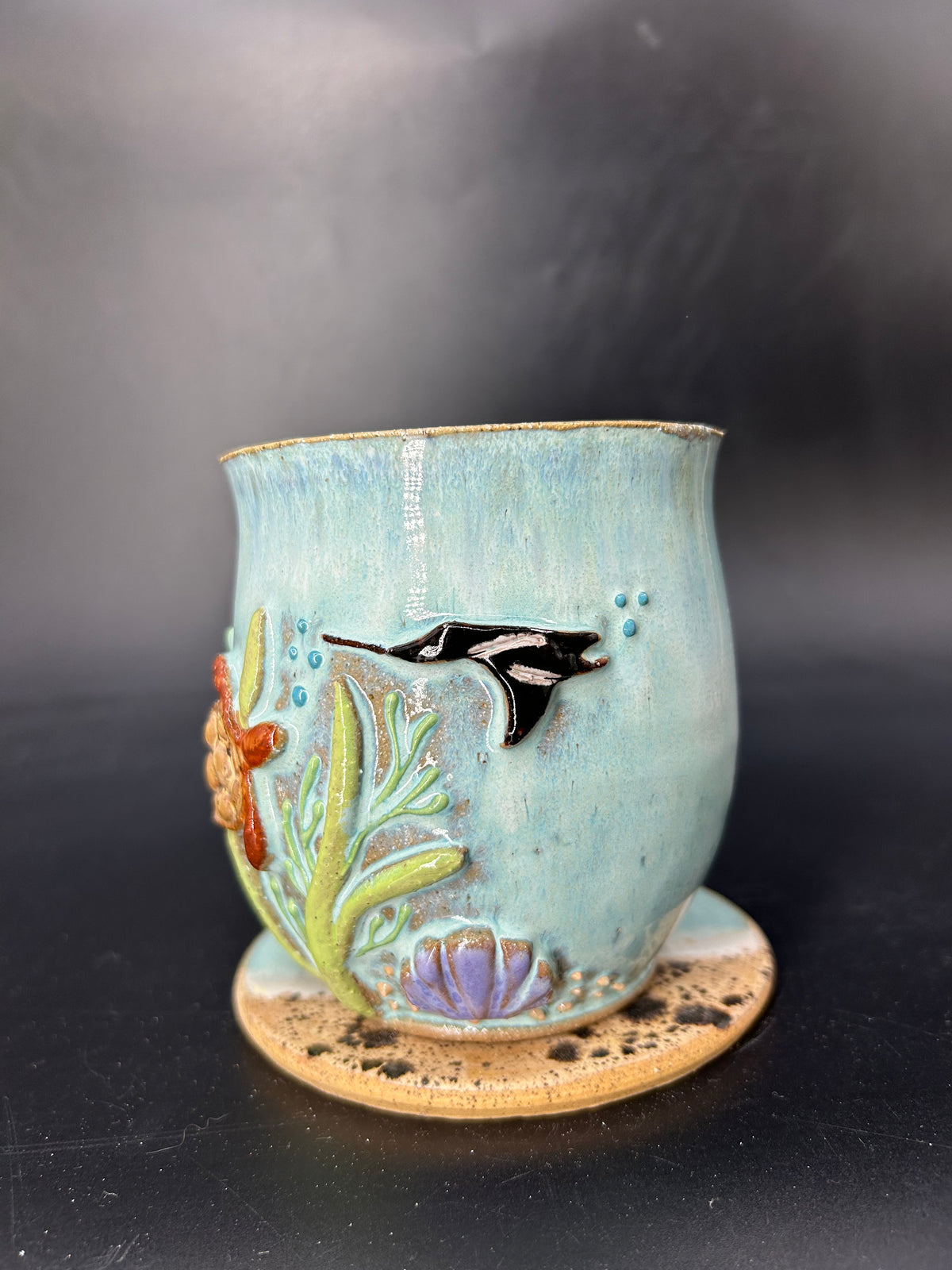 MEDIUM turtle / manta mug 4