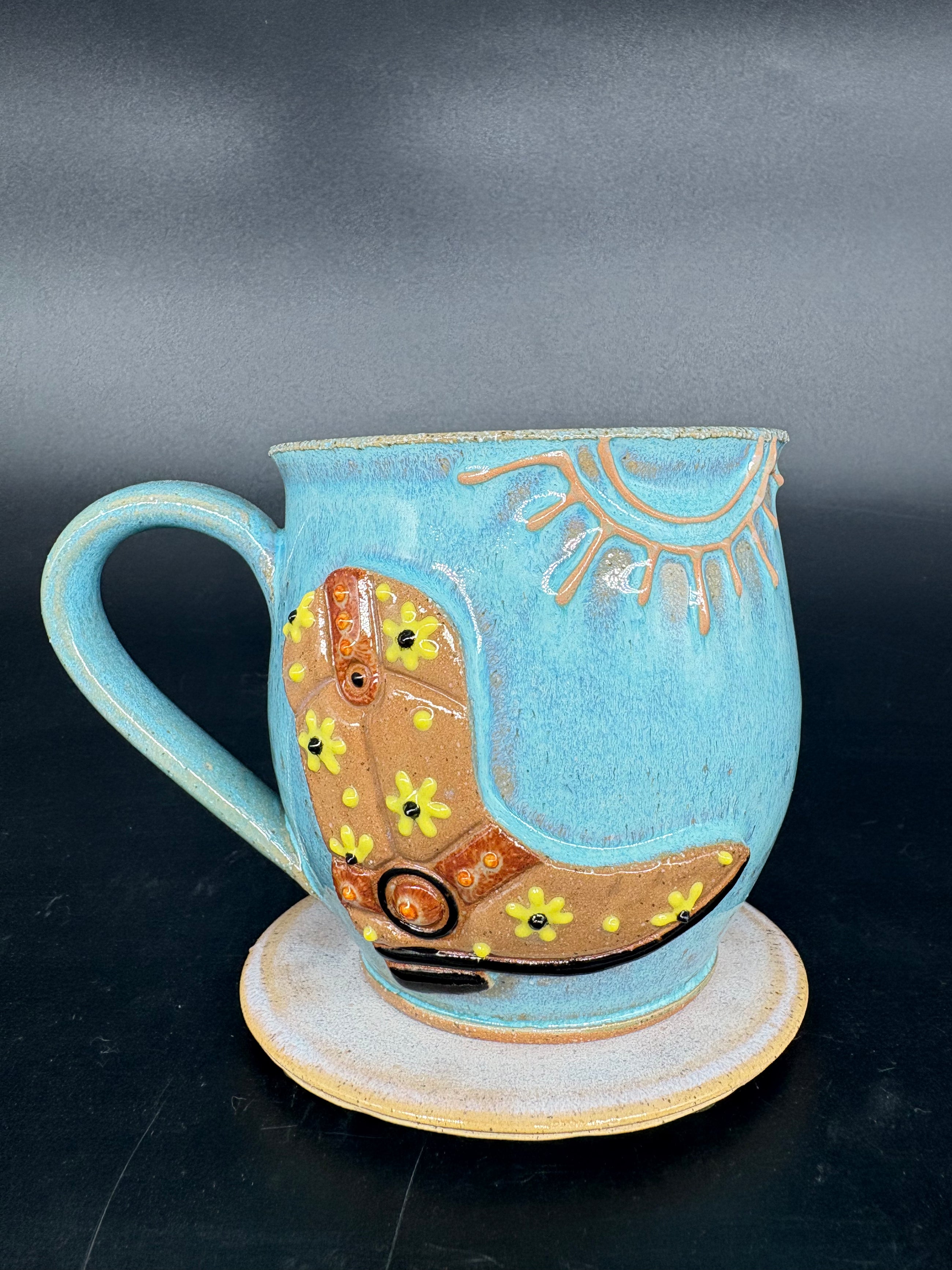 PRE ORDER - PRE ORDER cowgirl boot mug 3