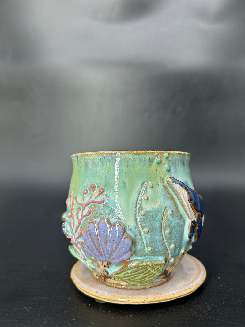 MEDIUM WRAP AROUND whale mug 22
