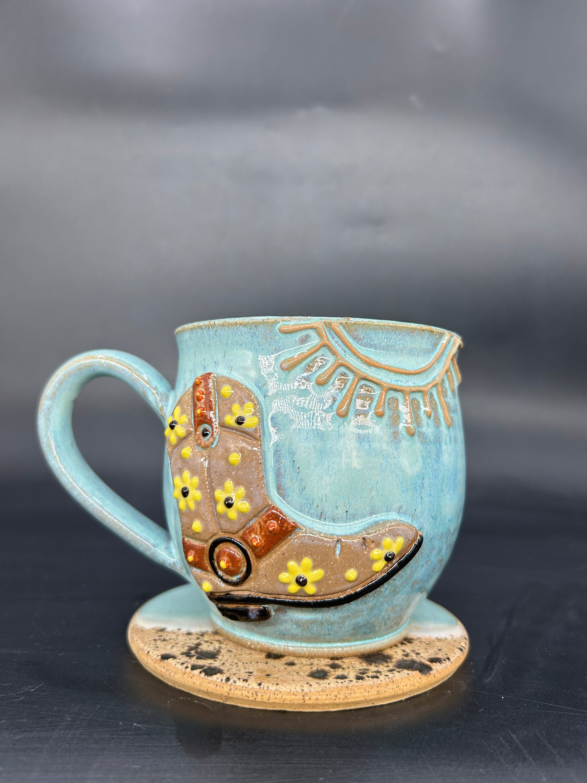 PRE ORDER - cowgirl boot mug MADE TO ORDER