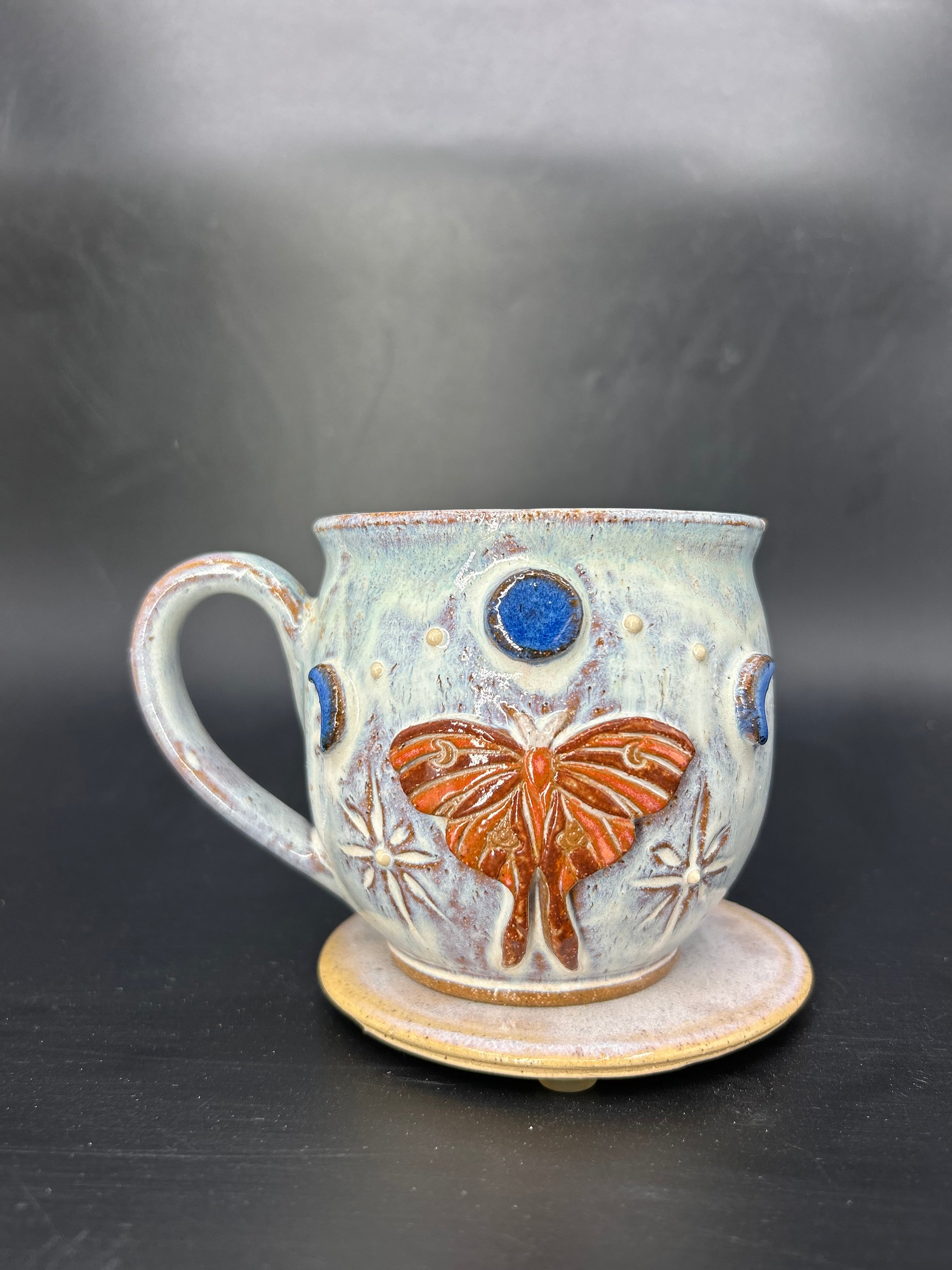 MEDIUM moon / moth mug 14