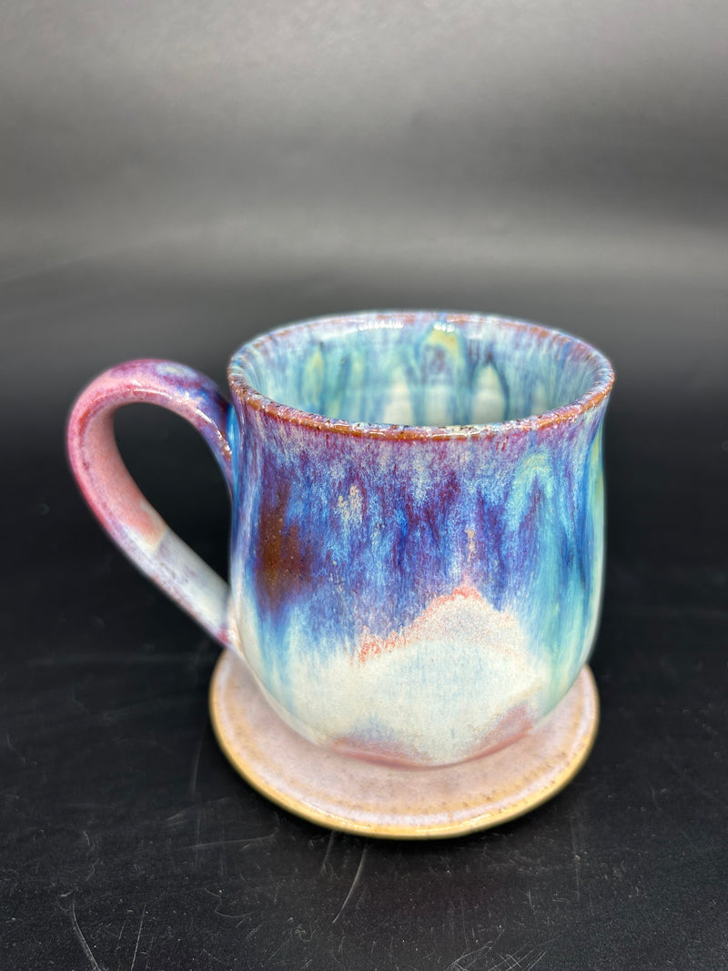 MEDIUM Azure drippy mug 26