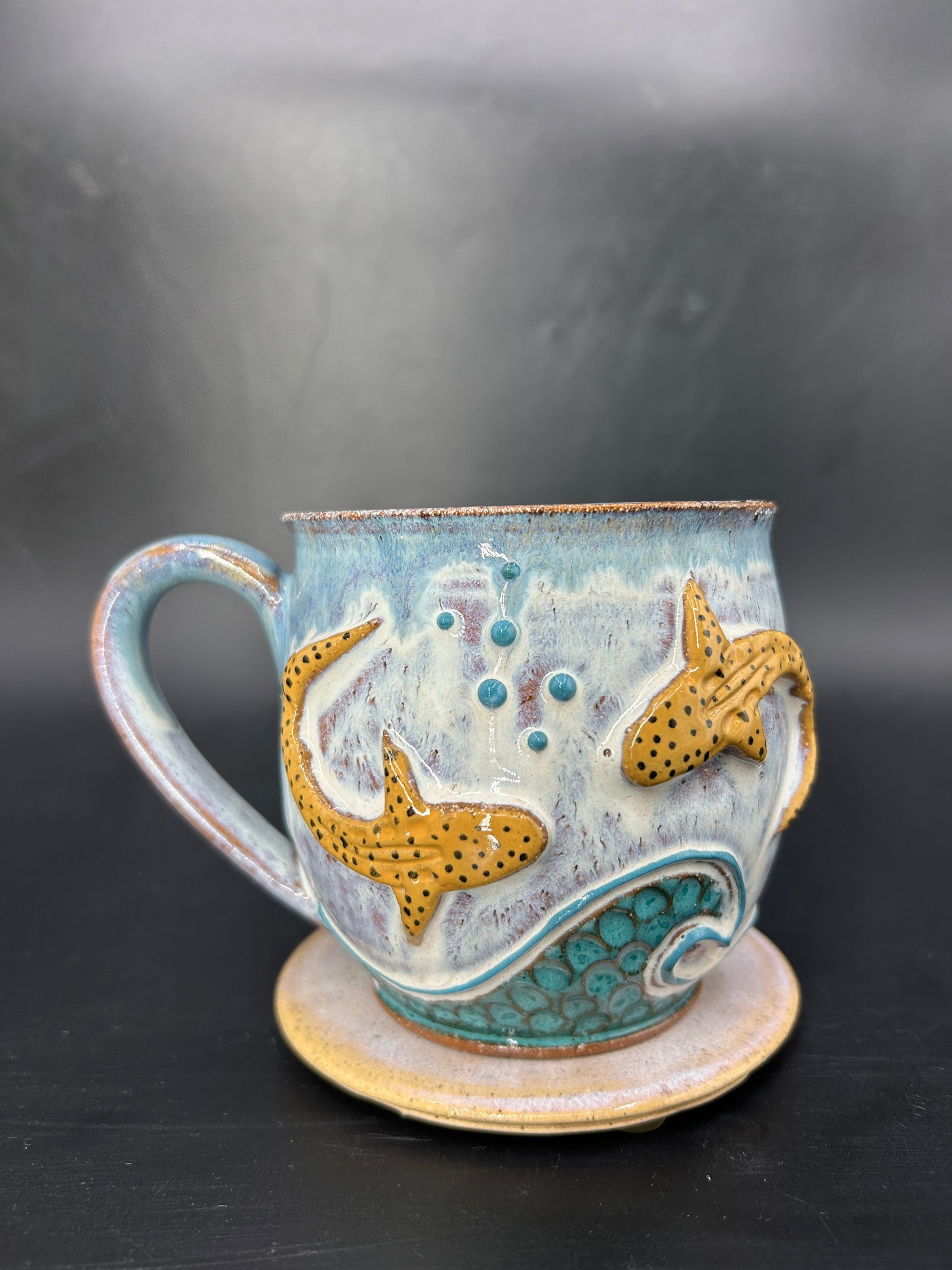 MEDIUM leopard shark mug 2