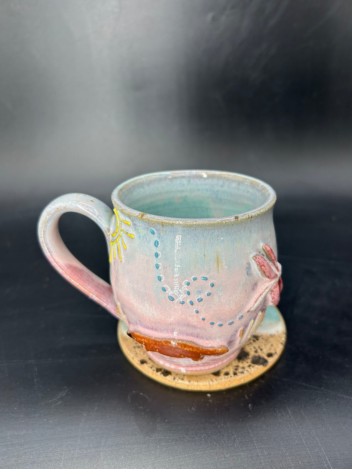 SMALL Australian platypus/ dragonfly mug 2