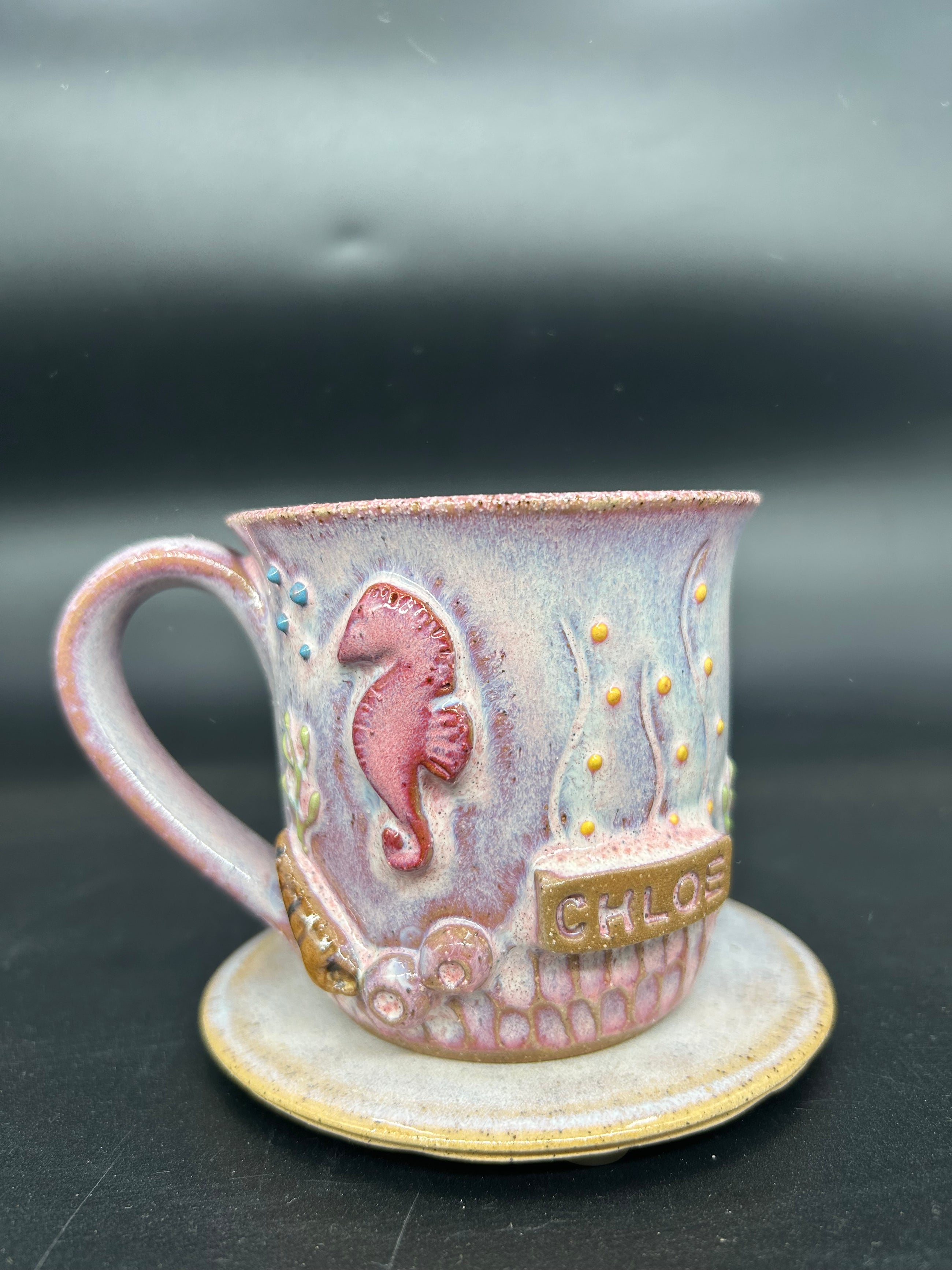 PRE ORDER KIDS - STAMPED Ocean Coral Mug