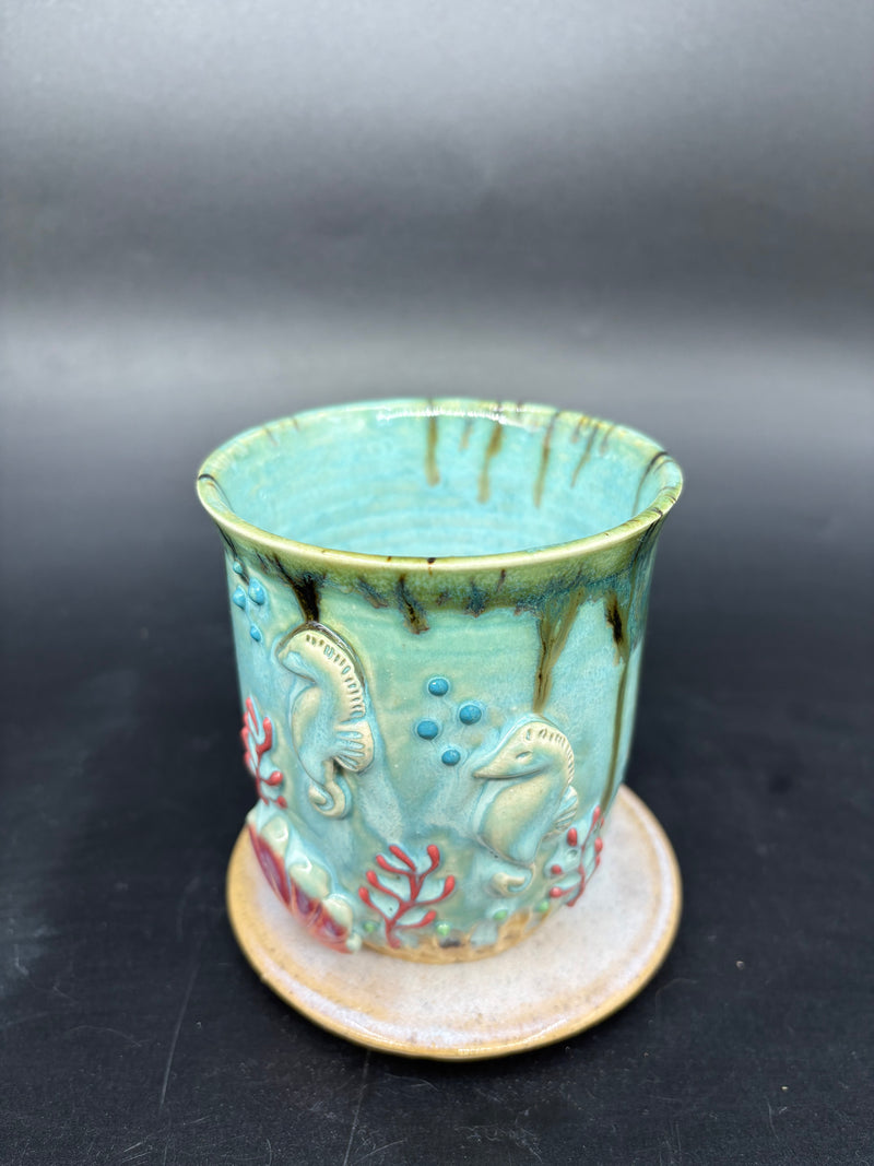 SMALL seahorse TUMBLER