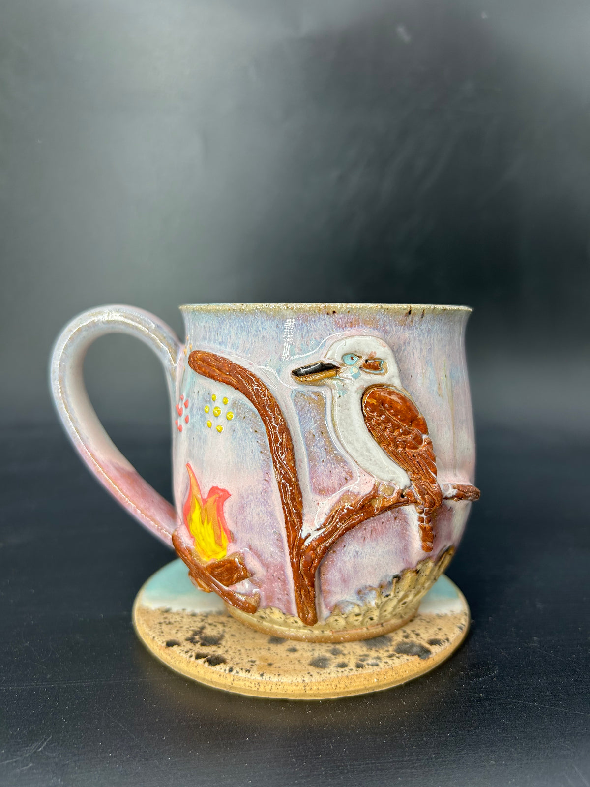 MEDIUM Australian kookaburra mug 14