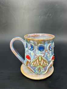 MEDIUM Moon Moth / mushroom mug 3