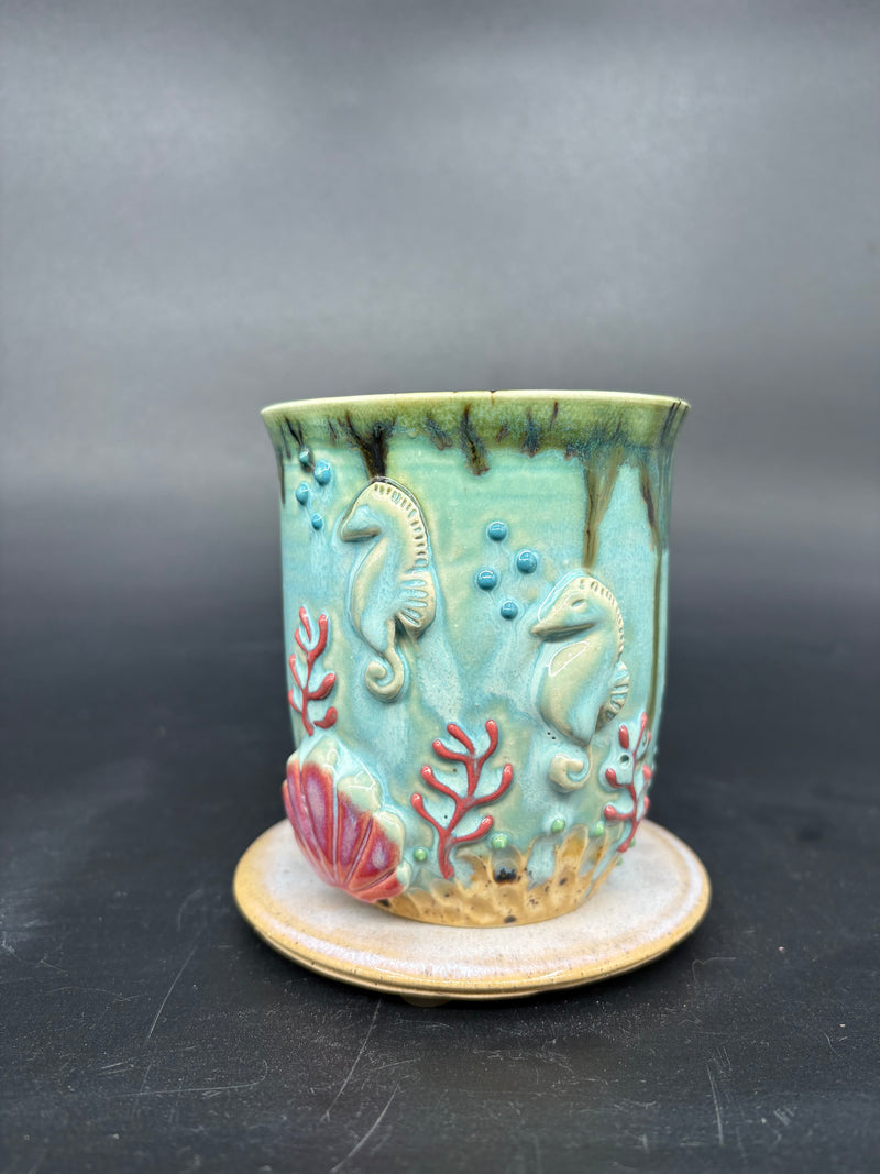 SMALL seahorse TUMBLER