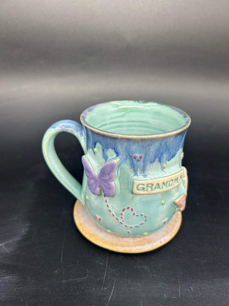 MEDIUM butterfly mug 2 - GRANDMA