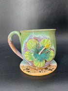 MEDIUM hibiscus flower mug 1