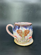 MEDIUM Moth / mushroom mug 8