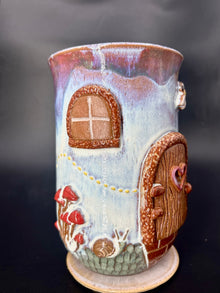 NEW - fairy door / Bee-Mushroom VASE