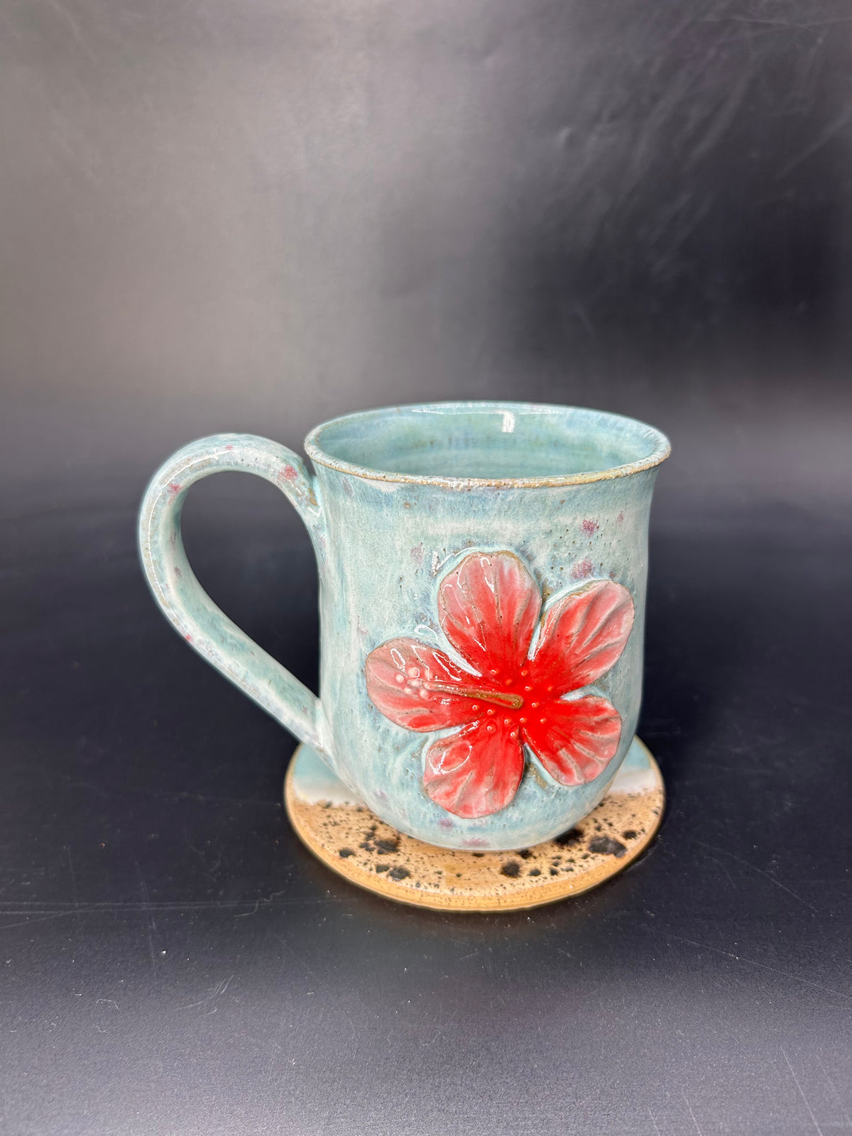 MEDIUM hibiscus mug 12