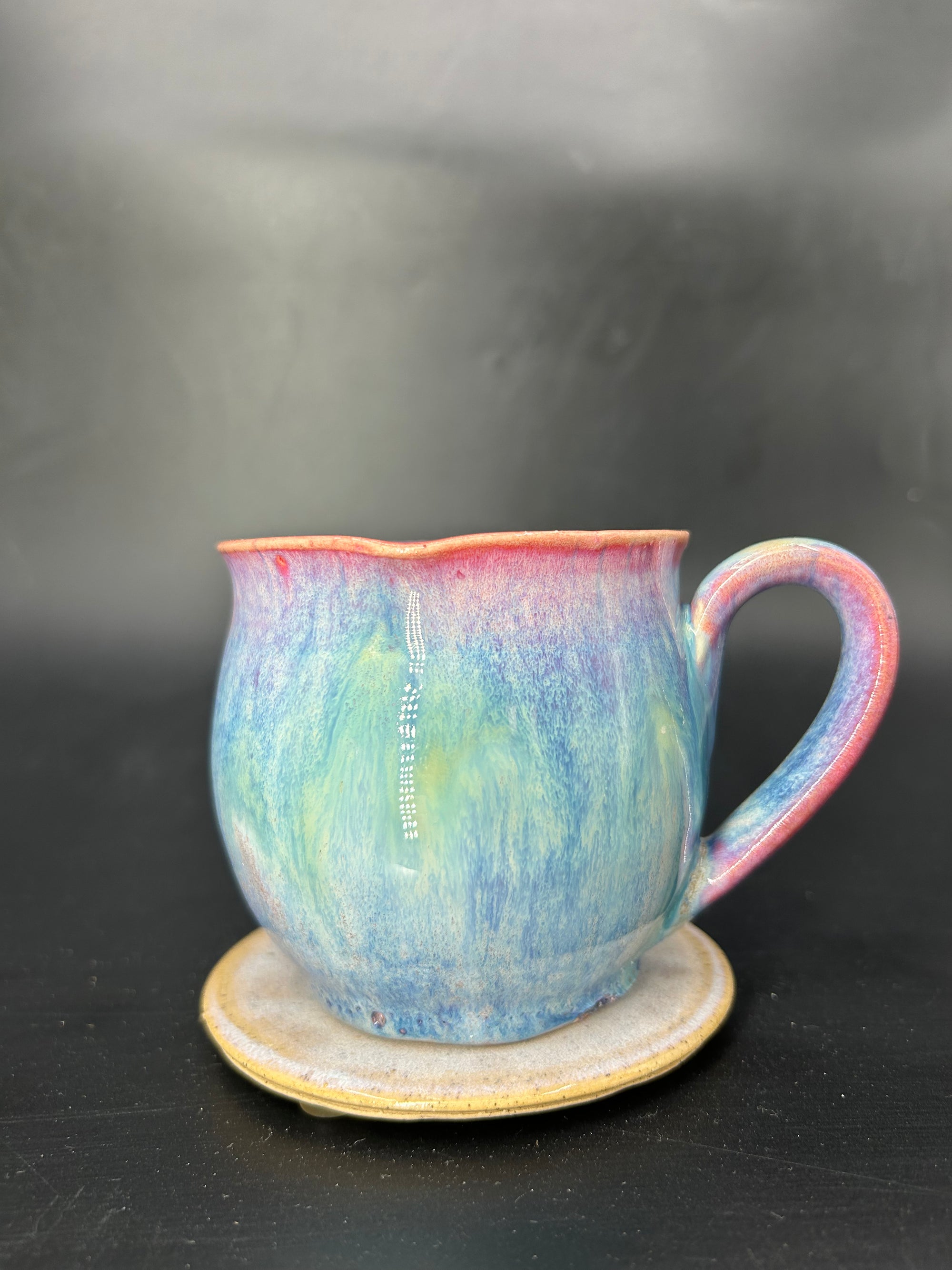 MEDIUM heart shape mug