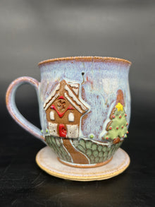 MEDIUM Christmas house / tree mug 2