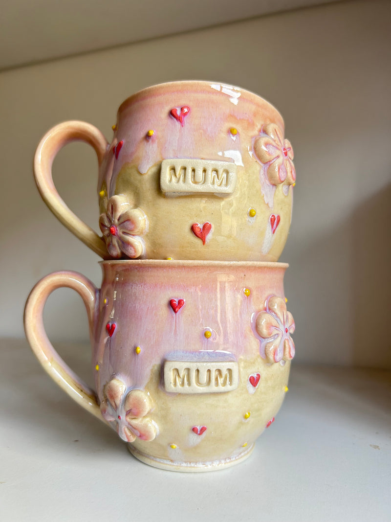 MEDIUM flower Mug mug