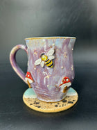 MEDIUM bee / mushroom mug 8