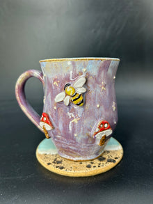MEDIUM bee / mushroom mug 8