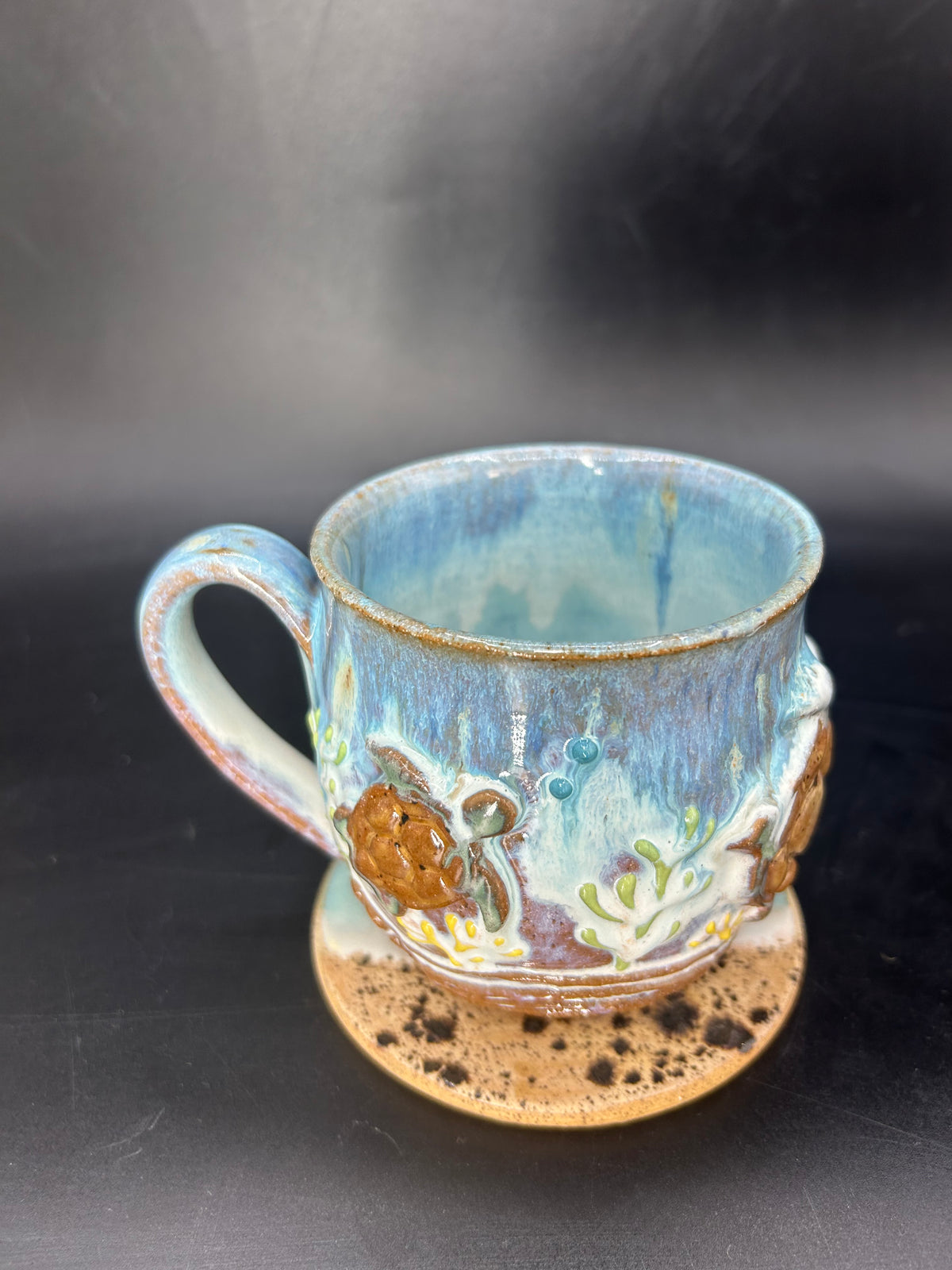 MEDIUM- WRAP AROUND turtle mug 1