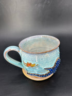 MEDIUM WRAP AROUND whale shark / swimmer mug 13
