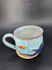 MEDIUM WRAP AROUND whale shark / swimmer mug 13