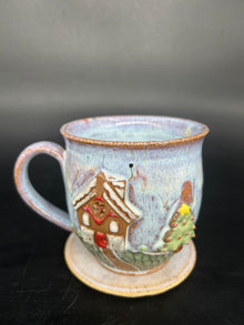 MEDIUM Christmas house / tree mug 2