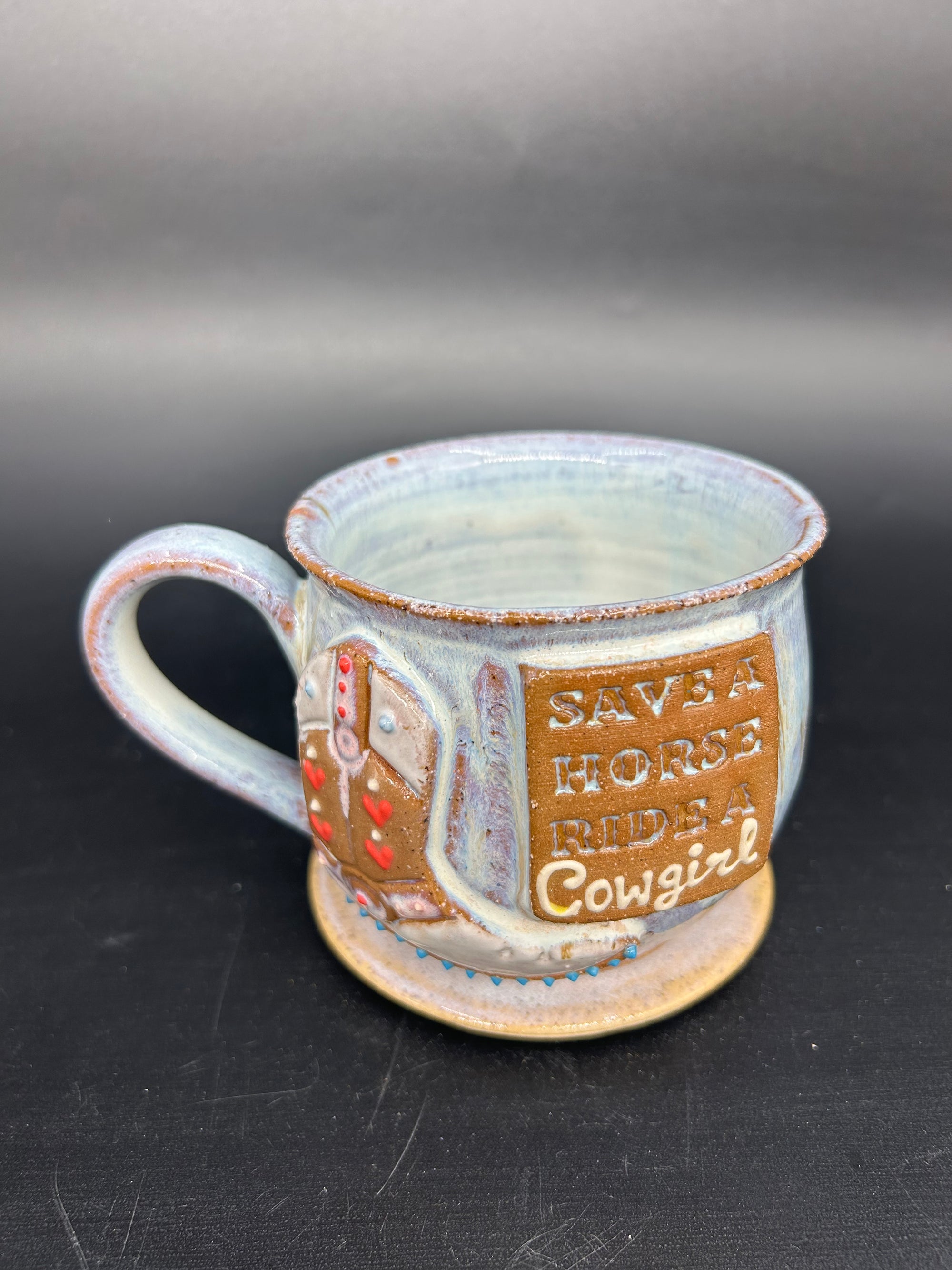 Country cowgirl boot mug - SAVE A HORSE RIDE A COWGIRL