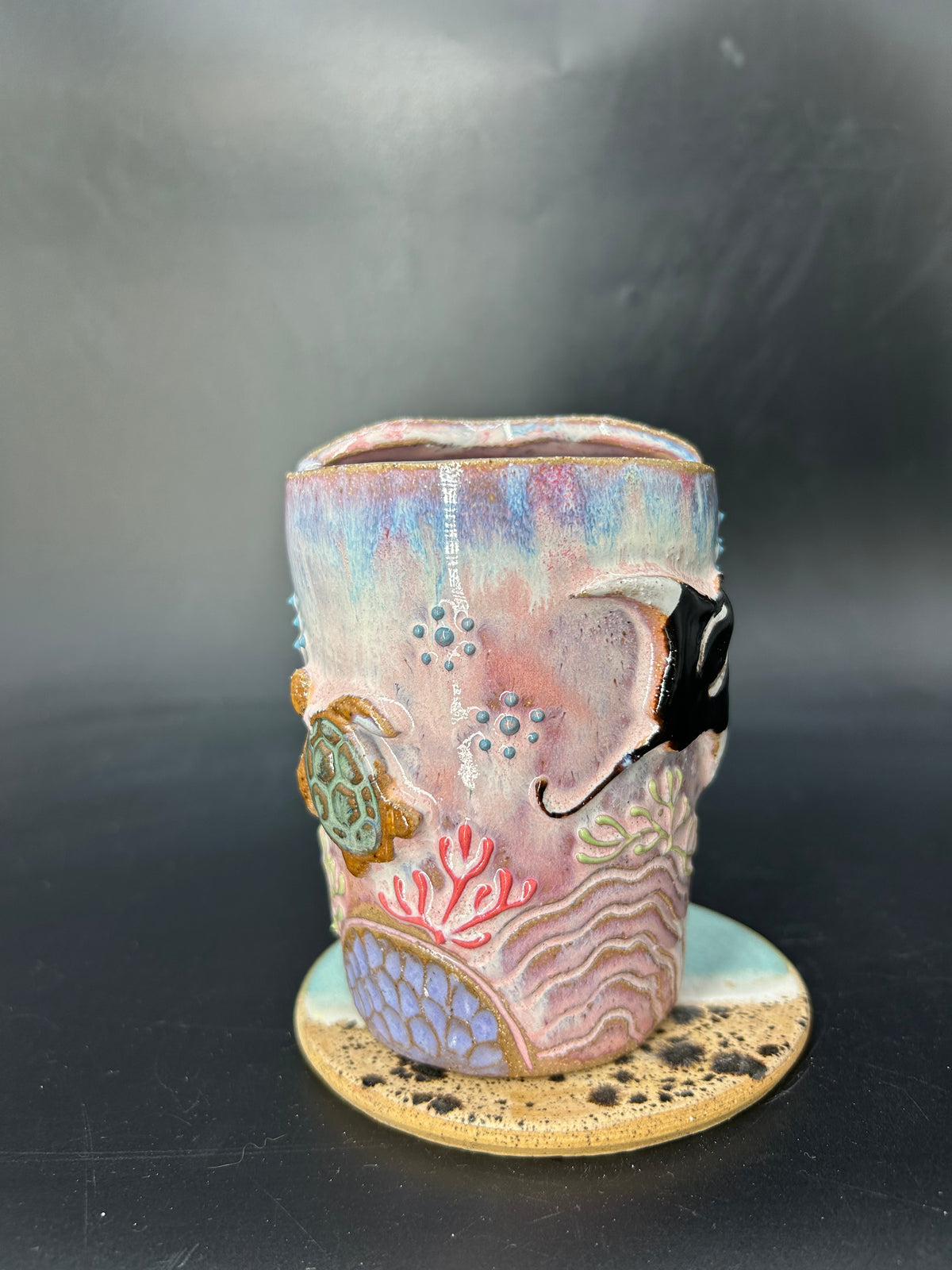 Turtle / mantaray keep cup