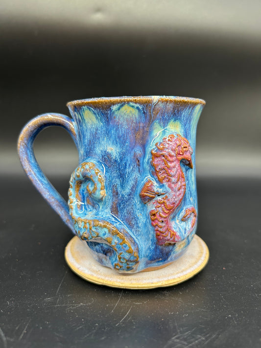 MEDIUM Seahorse / octopus tentacle Mug 2