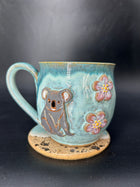 MEDIUM Australian koala / flower mug 2