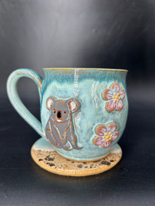 MEDIUM Australian koala / flower mug 2