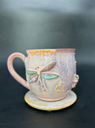 MEDIUM WRAP AROUND - bee / dragonfly mug