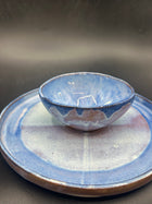 NEW - blue CHIP & BOWL